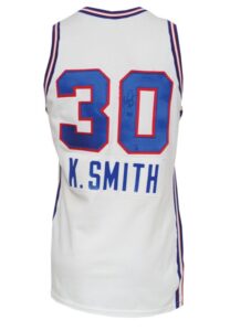 1988-89 Kenny Smith Sacramento Kings Game-Used & Twice Autographed Home Uniform