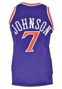 1988-89 Kevin Johnson Phoenix Suns Game-Used Road Uniform (2)(Great Provenance)