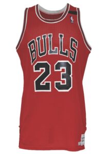 1988-89 Michael Jordan Chicago Bulls Game-Used Road Jersey Attributed To The ’89 Playoffs (Rare Late Season Armband)