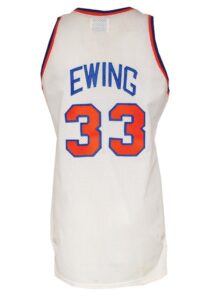 1988-89 Patrick Ewing New York Knicks Game-Used & Team Autographed Home Jersey