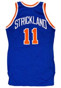 1988-89 Rod Strickland NY Knicks Game-Used Road Jersey