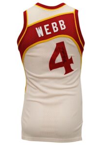 1988-89 Spud Webb Atlanta Hawks Game-Used & Autographed Jersey