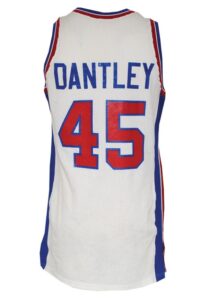 1988 Adrian Dantley Detroit Pistons Game-Used Home Jersey 