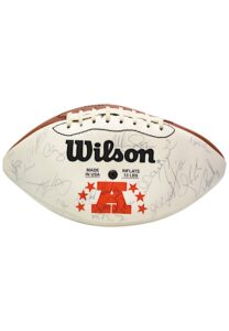 1988 AFC Pro Bowlers Team-Signed Wilson Football Featuring Junior Seau, Marshall Faulk, Jonathan Ogden, Dermontti Dawson & Many More