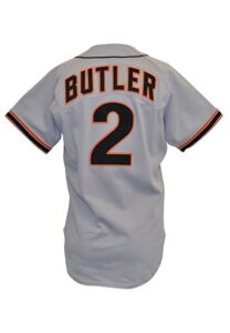 1988 Brett Butler San Francisco Giants Game-Used Road Jersey