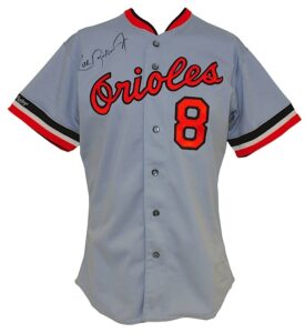 1988 Cal Ripken, Jr. Baltimore Orioles Game-Used & Autographed Road Jersey