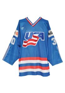 1988 Chris Terreri USA Olympics Game-Used Home Jersey