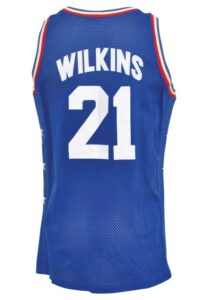 1988 Dominique Wilkins “Mid-Summer Nights” Magic Johnson All-Star Charity Game-Used & Autographed Jersey