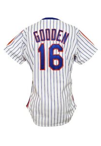 1988 Dwight “Doc” Gooden New York Mets Game-Used & Autographed Home Jersey