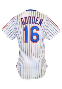 1988 Dwight “Doc” Gooden New York Mets Game-Used & Autographed Home Jersey