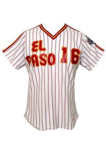 1988 Gary Sheffield El Paso Diablos Game-Used & Autographed Pre-Rookie Minor League Jersey