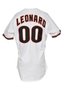 1988 Jeffrey Leonard SF Giants Game-Used Home Jersey