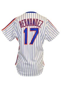 1988 Keith Hernandez New York Mets Game-Used & Autographed Home Jersey