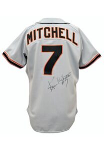 1988 Kevin Mitchell San Francisco Giants Game-Used & Autographed Road Jersey