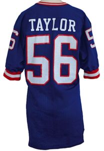 1988 Lawrence Taylor NY Giants Game-Used Home Jersey