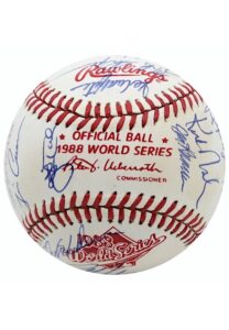 1988 Los Angeles Dodgers Team-Signed OWS Baseball