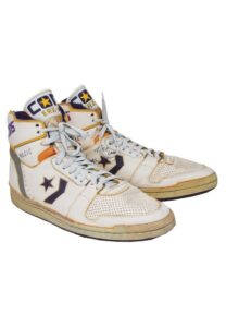 1988 Magic Johnson LA Lakers Game-Used & Autographed Sneakers