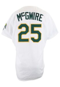 1988 Mark McGwire Oakland A’s Game-Used Home Jersey