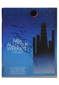 1988 Michael Jordan Autographed NBA All-Star Weekend Chicago Program