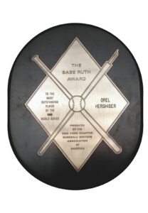 1988 Orel Hershiser Babe Ruth Award