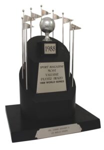 1988 Orel Hershiser Sport Magazine World Series MVP Trophy