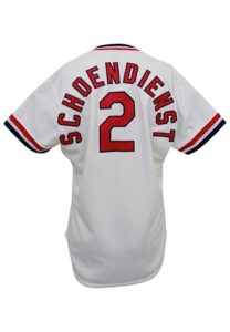 1988 Red Schoendienst St. Louis Cardinals Coaches-Worn & Autographed Home Jersey