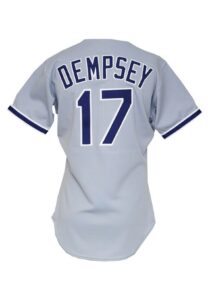 1988 Rick Dempsey Los Angeles Dodgers Game-Used Road Jersey