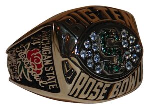 1988 Ridgeway Michigan State Rose Bowl Big Ten Championship Ring