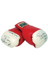 1988 Roy Jones, Jr. Olympic Qualifier Fight-Worn and Autographed Gloves