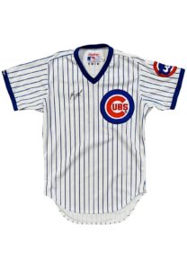 1988 Shawon Dunston Chicago Cubs Game-Used & Autographed Jersey