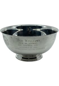 1988 “Ted Williams & Friends” City Of Boston Silver Plated Presentational Bowl