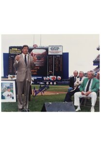 1988 Tom Seaver New York Mets Single-Signed “Farewell Speech” Large Photo