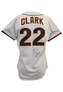 1988 Will Clark San Francisco Giants Game-Used & Autographed Road Jersey