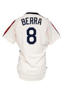 1988 Yogi Berra Houston Astros Coaches Worn Home Jersey