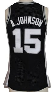 1989-1990 Avery Johnson San Antonio Spurs Game-Used Road Jersey 