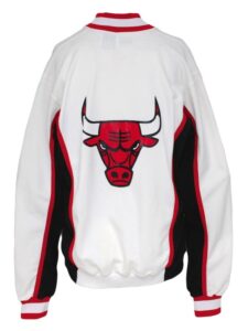 1989-1990 Chicago Bulls Worn Home Warm-up Jacket Attributed to Scottie Pippen