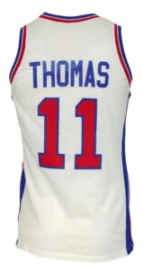 1989-1990 Isiah Thomas Detroit Pistons Game-Used Home Jersey