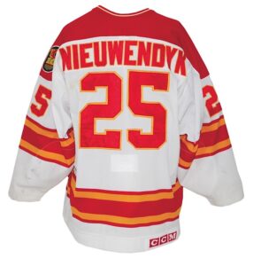 1989-1990 Joe Nieuwendyk Calgary Flames Game-Used Home Jersey