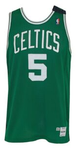 1989-1990 John Bagley Boston Celtics Game-Used Road Jersey