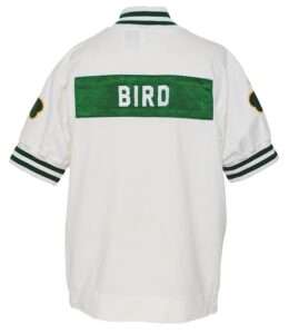 1989-1990 Larry Bird Boston Celtics Worn Home Warm-Up Uniform