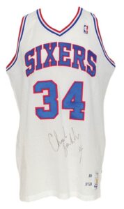 1989-90 Charles Barkley Philadelphia 76ers Game-Used & Autographed Home Jersey (JSA)