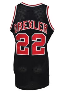 1989-90 Clyde Drexler Portland Trail Blazers Game-Used & Autographed Road Jersey