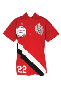 1989-90 Clyde Drexler Portland Trailblazers Player-Worn Warm-Up Jacket