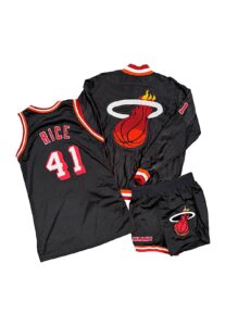 1989-90 Glen Rice Miami Heat Game-Used Uniform & Shooting Shirt