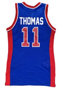 1989-90 Isiah Thomas Detroit Pistons Game-Used Jersey