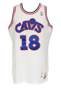 1989-90 John “Hot Rod” Williams Cleveland Cavaliers Game-Used Home Jersey