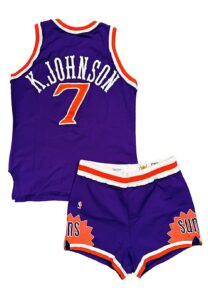 1989-90 Kevin Johnson Phoenix Suns Game-Used Road Uniform