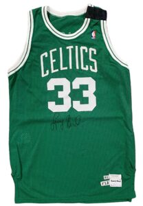 1989-90 Larry Bird Boston Celtics Game-Used & Autographed Jersey