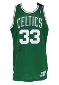 1989-90 Larry Bird Boston Celtics Game-Used Road Jersey with “Follow Through” Armband 