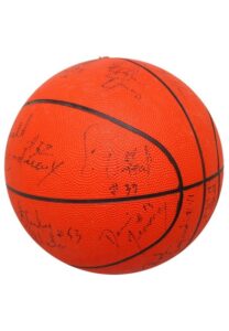 1989-90 Louisiana State University Tigers Team Signed Basketball with Rookie Shaquille O’Neal